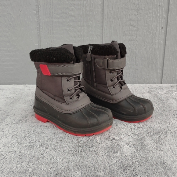 Cat & Jack Shoes Cat Jack Thermolite Boys Snow Boots Size 2 Black